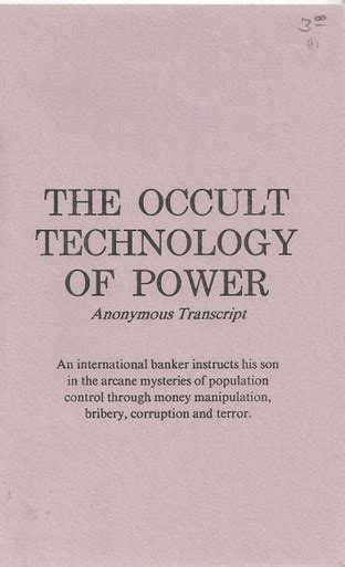 The Art of Influence: Unlocking Occult Technology of Power